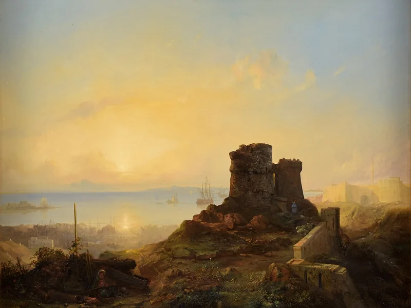 1812-Jacob Jacobs - Veduta di Costantinopoli con vista sulla fortezza